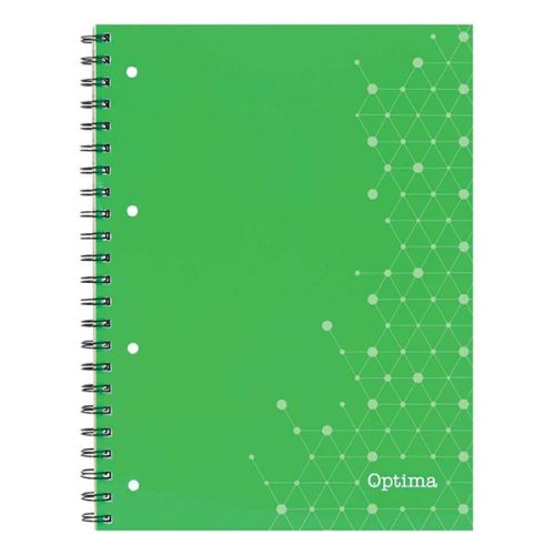 Spirálfüzet vonalas OPTIMA A/4 80 lapos perforált lyukasztott