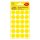 Etikett AVERY 3007 jelölőpont 18mm sárga 96 db/csomag