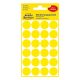 Etikett AVERY 3007 jelölőpont 18mm sárga 96 darabos
