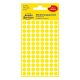 Etikett AVERY 3013 jelölőpont 8mm sárga 416 darabos