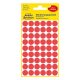 Etikett AVERY 3141 jelölőpont 12mm piros 270 darabos