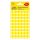 Etikett AVERY 3144 jelölőpont 12mm sárga 270 darabos