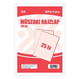Rajzlap műszaki VECTRALINE A/4 180 g 25 lapos