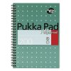Spirálfüzet vonalas PUKKA PAD A/4 100 lapos Metallic világoskék