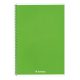 Spirálfüzet vonalas FORTUNA Monocolor A/5 70 lapos zöld