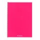 Spirálfüzet vonalas FORTUNA Monocolor A/5 70 lapos magenta