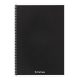Spirálfüzet vonalas FORTUNA Monocolor A/5 70 lapos fekete