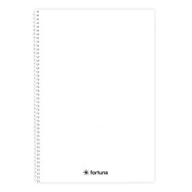 Spirálfüzet vonalas FORTUNA Monocolor A/5 70 lapos fehér