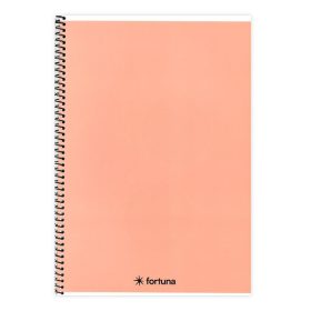   Spirálfüzet vonalas FORTUNA Monocolor A/5 70 lapos pasztell barack