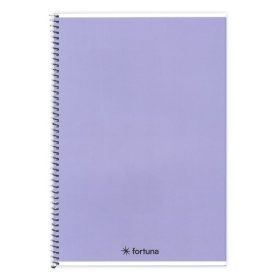   Spirálfüzet vonalas FORTUNA Monocolor A/5 70 lapos pasztell lila