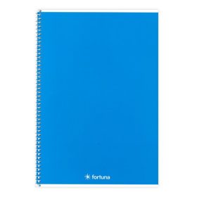 Spirálfüzet vonalas FORTUNA Monocolor A/4 70 lapos kék