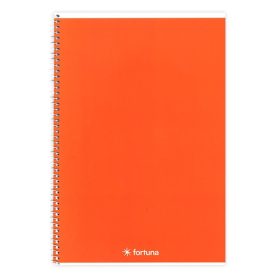   Spirálfüzet vonalas FORTUNA Monocolor A/4 70 lapos narancssárga