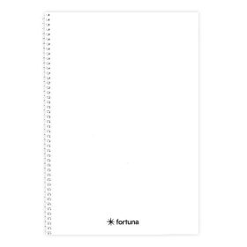 Spirálfüzet vonalas FORTUNA Monocolor A/4 70 lapos fehér