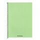 Spirálfüzet vonalas FORTUNA Monocolor A/4 70 lapos pasztell zöld
