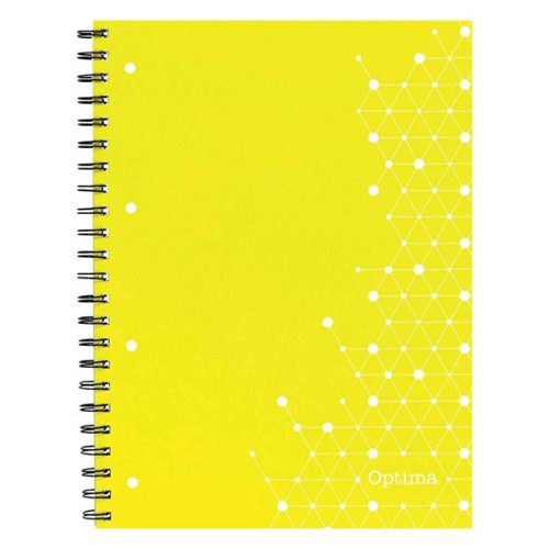 Spirálfüzet vonalas OPTIMA A/5 70 lapos perforált lyukasztott