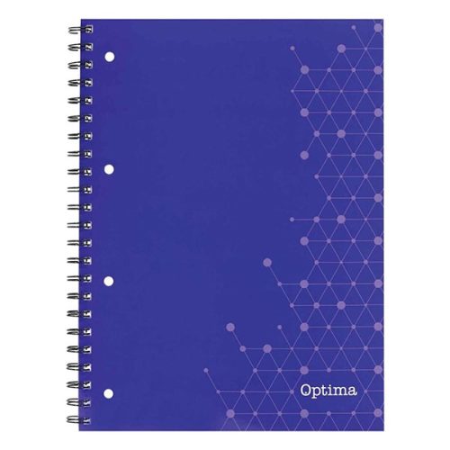 Spirálfüzet vonalas OPTIMA A/5 70 lapos perforált lyukasztott