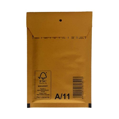 Légpárnás tasak No11/W1 szilikonos barna 100x165mm