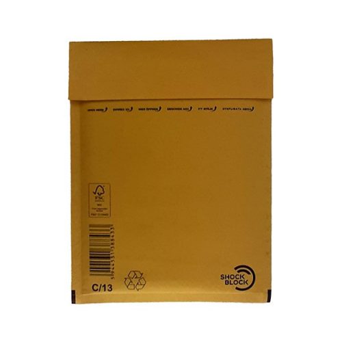 Légpárnás tasak No13/W3 szilikonos barna 150x215mm