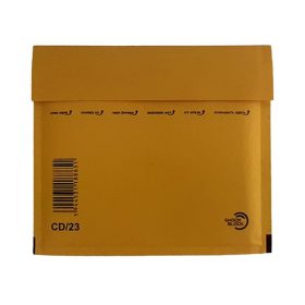 Légpárnás tasak CD szilikonos barna 165x180mm