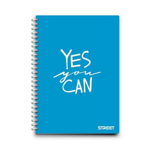 Spirálfüzet vonalas STREET A/5 70 lapos PP Neon