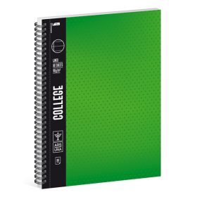 Spirálfüzet vonalas ARS UNA College A/4 80 lapos zöld