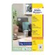 Etikett AVERY L6241-10  40x20 mm univerzális ovális 10 íves