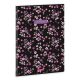Füzet sima ARS UNA A/4 40 lapos Extra kapcsos Pearl Blossom Black