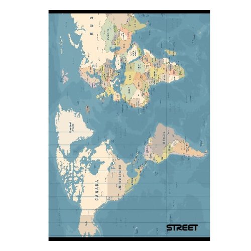 Spirálfüzet vonalas STREET Pad A/4 100 lapos pasztell zöld