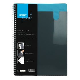 Spirálfüzet vonalas STREET Pad A/5 80 lapos fekete