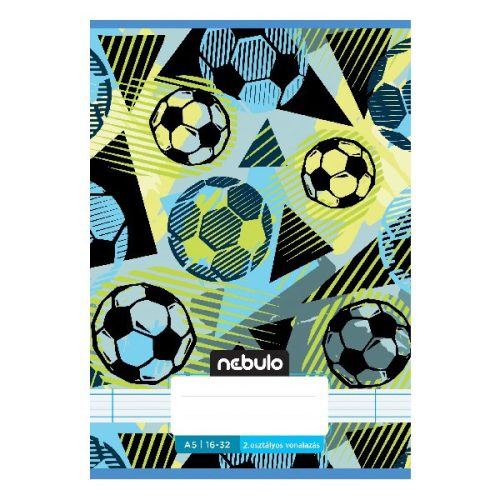 Füzet vonalas NEBULO A/5 32 lapos 16-32 2.osztályos Vagány 16 darabos