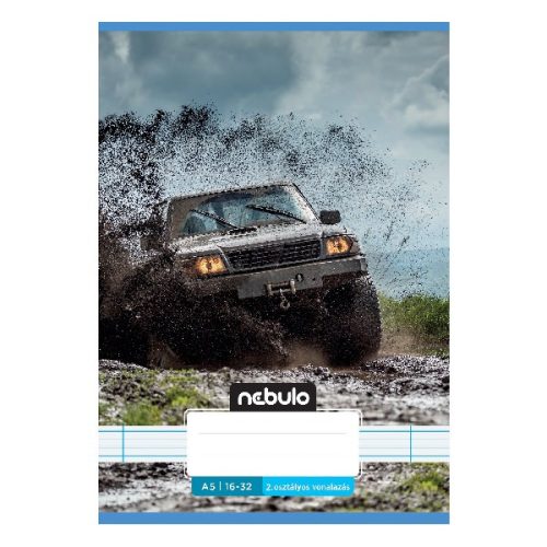 Füzet vonalas NEBULO A/5 32 lapos 16-32 2.osztályos Vagány 16 darabos