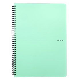 Spirálfüzet vonalas PASTELINI A/4 60 lapos zöld