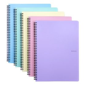   Spirálfüzet vonalas PASTELINI A/4 60 lapos vegyes színekben