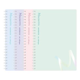   Spirálfüzet vonalas DELI Macaron A/5 60 lapos pasztell színekben