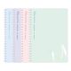 Spirálfüzet vonalas DELI Macaron A/5 60 lapos pasztell színekben