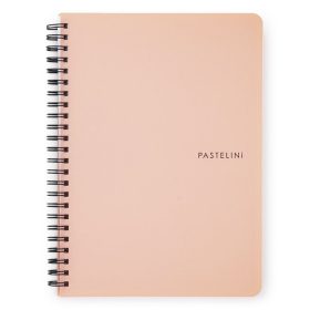 Spirálfüzet vonalas PASTELINI A/5 60 lapos barack