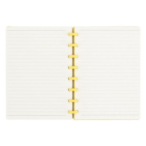 Spirálfüzet vonalas OXY lego design A/5 80 lapos sárga