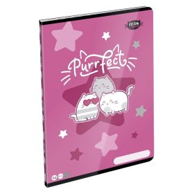   Füzet sima LIZZYSULI A/4 32 lapos 80-32 Kittok Stars Purrfect