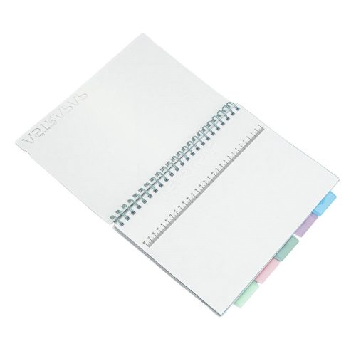 Spirálfüzet vonalas ASTRA PAP A/4 100 lapos perforált színregiszteres Ombre Pasztell