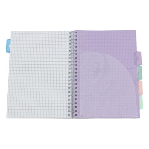 Spirálfüzet vonalas ASTRA PAP A/4 100 lapos perforált színregiszteres Ombre Pasztell