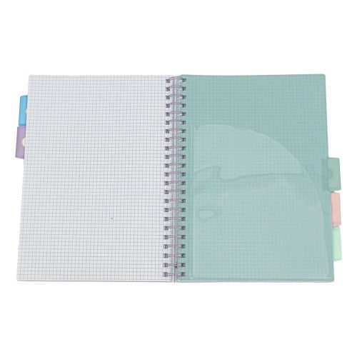 Spirálfüzet vonalas ASTRA PAP A/4 100 lapos perforált színregiszteres Ombre Pasztell