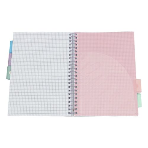 Spirálfüzet vonalas ASTRA PAP A/4 100 lapos perforált színregiszteres Ombre Pasztell