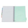 Spirálfüzet vonalas ASTRA PAP A/4 100 lapos perforált színregiszteres Ombre Pasztell