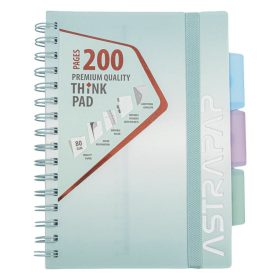   Spirálfüzet vonalas ASTRA PAP A/5 100 lapos perforált színregiszteres Ombre Pasztell