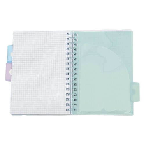 Spirálfüzet vonalas ASTRA PAP A/5 100 lapos perforált színregiszteres Ombre Pasztell