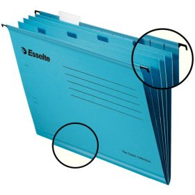   Függőmappa ESSELTE Classic A/4 karton elválasztólapokkal újrahasznosított kék 10 darabos