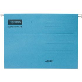 Függőmappa OPTIMA A/4 karton kék 25 darabos