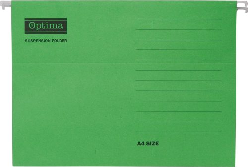 Függőmappa OPTIMA A/4 karton zöld 25 darabos