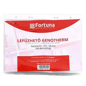   Lefűzhető genotherm FORTUNA A/5 50 mikron narancsos 100 darabos