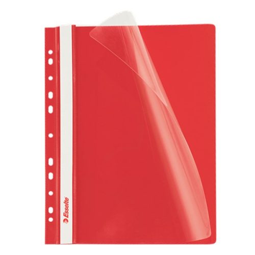 Gyorsfűző ESSELTE lefűzhető piros 10 darabos